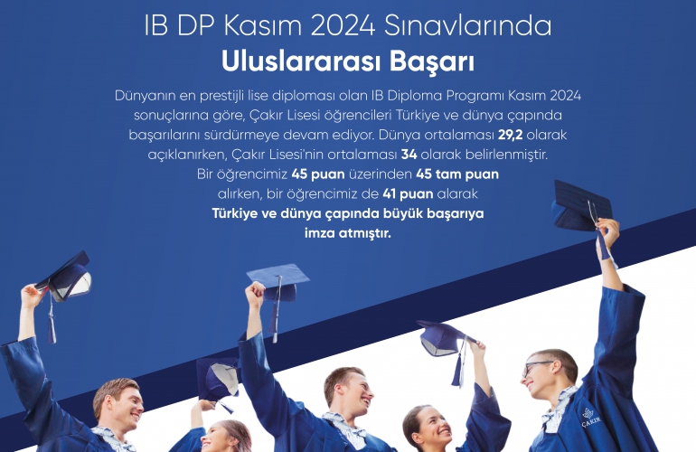 IB DP Kasım 2024 Sınavlarında Uluslararası Başarı